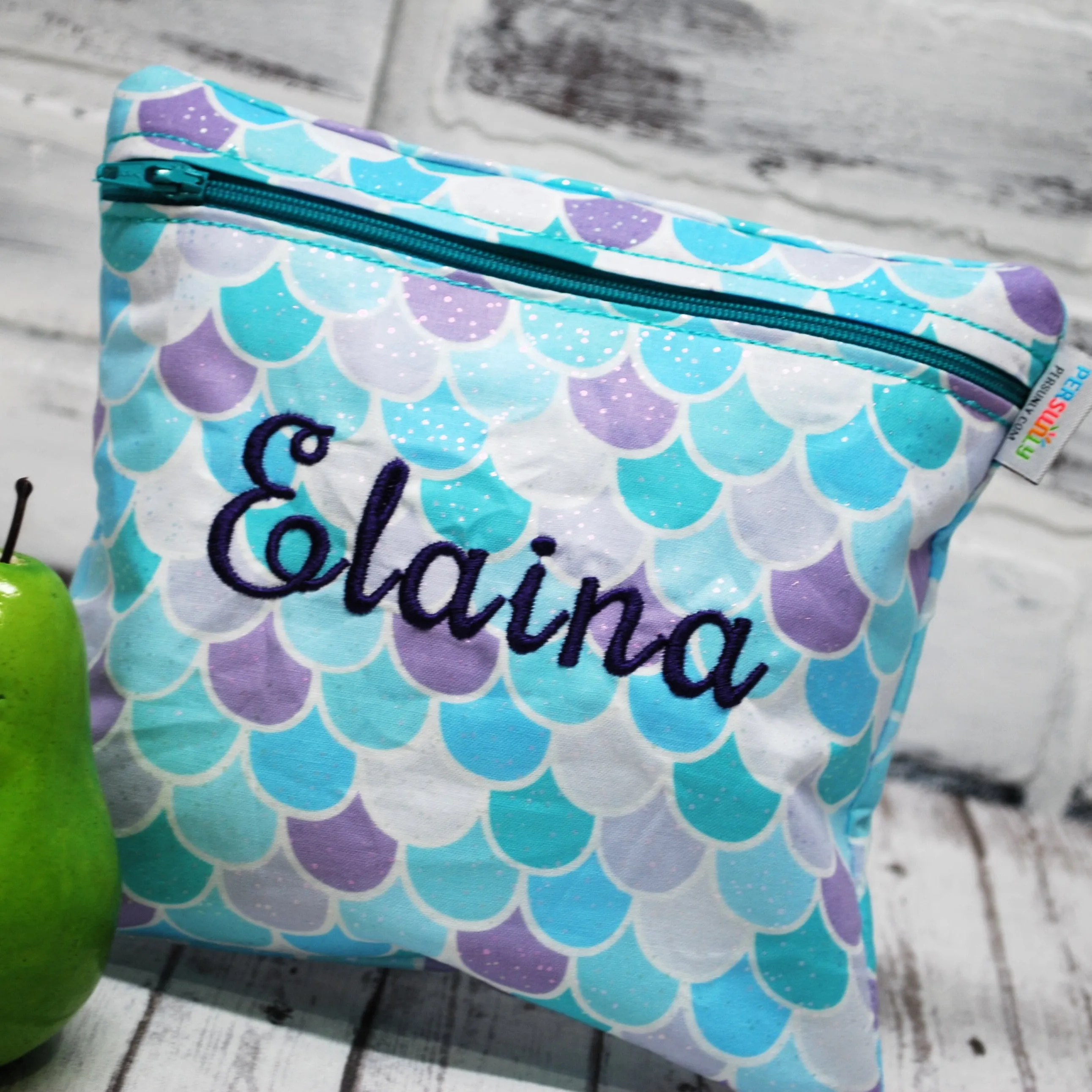 Mermaid Scales Personalized Reusable Bag
