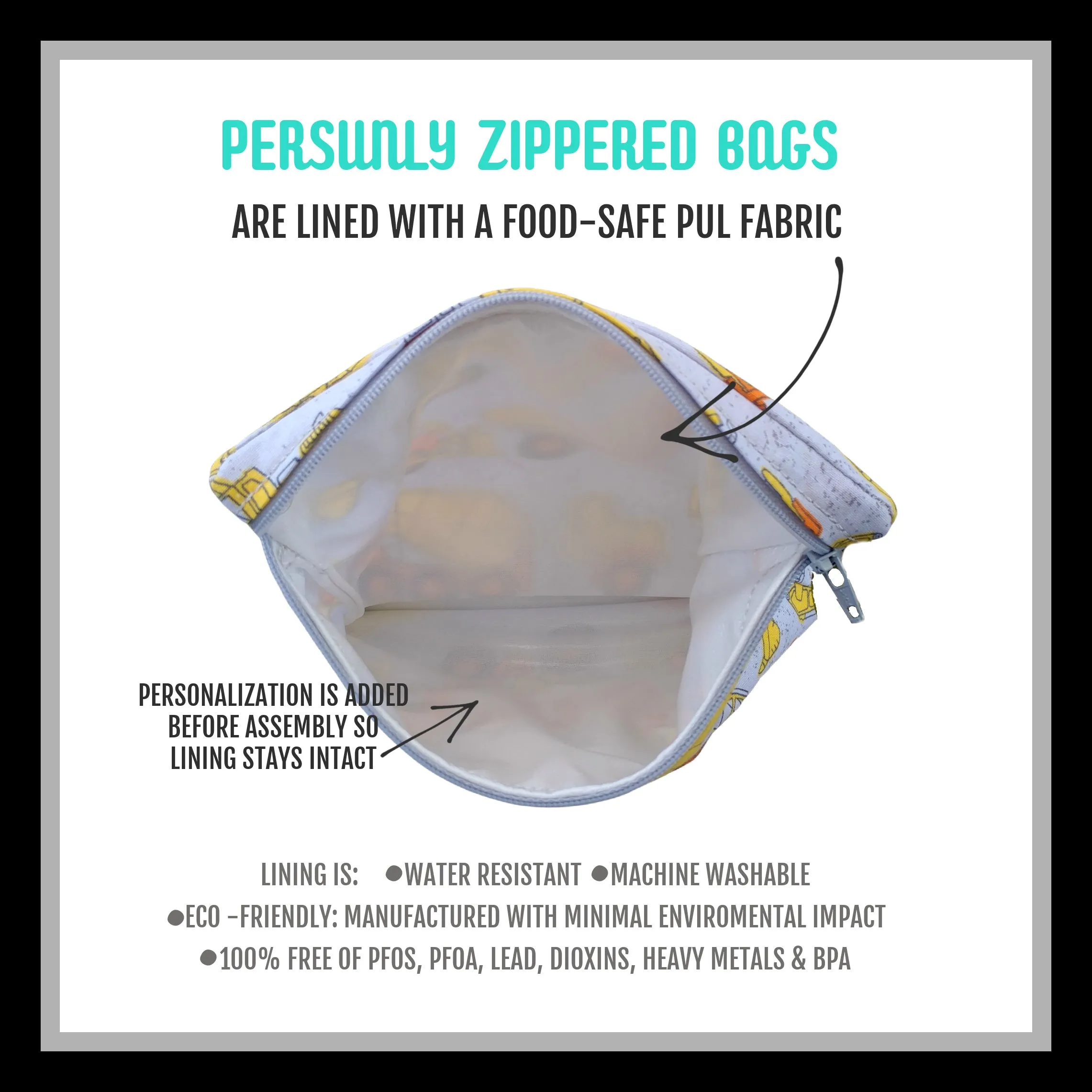 Mermaid Scales Personalized Reusable Bag