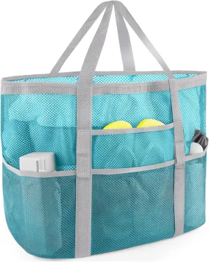 Mesh Beach Bag - Large Tote Bag for Family, Toys & Vacation Essentials