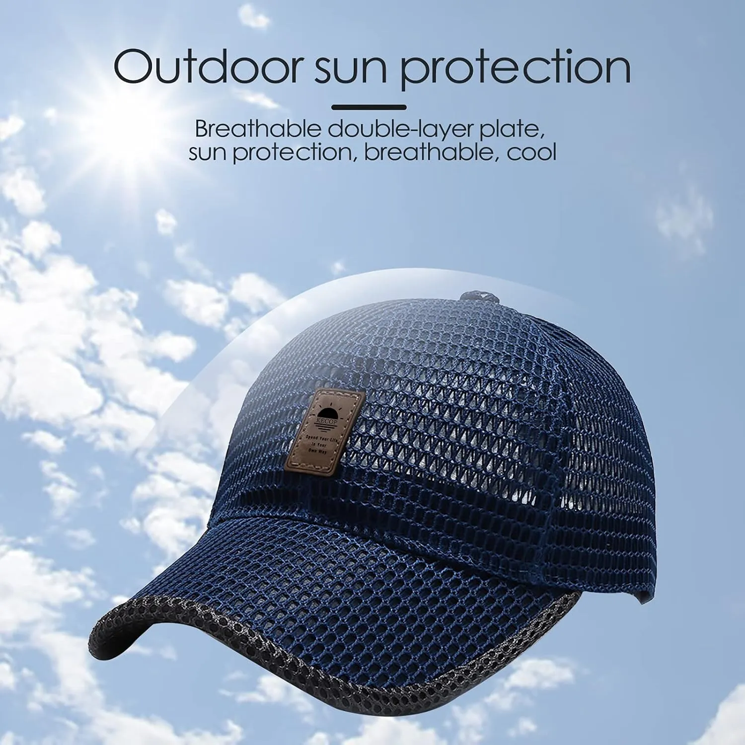 Mesh Hats for Men,Breathable Full Mesh Caps for Men,Quick Dry Cooling Caps for Women,Lightweight Trucker Sports Hats