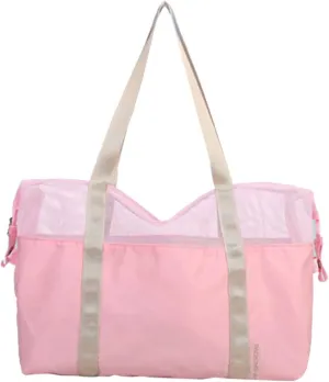 Mesh Island Summer Bag Fashion Beach Bag Travel Shoulder Bag Swim Bags for Swimmers for Party Shopping Hiking Daily Use