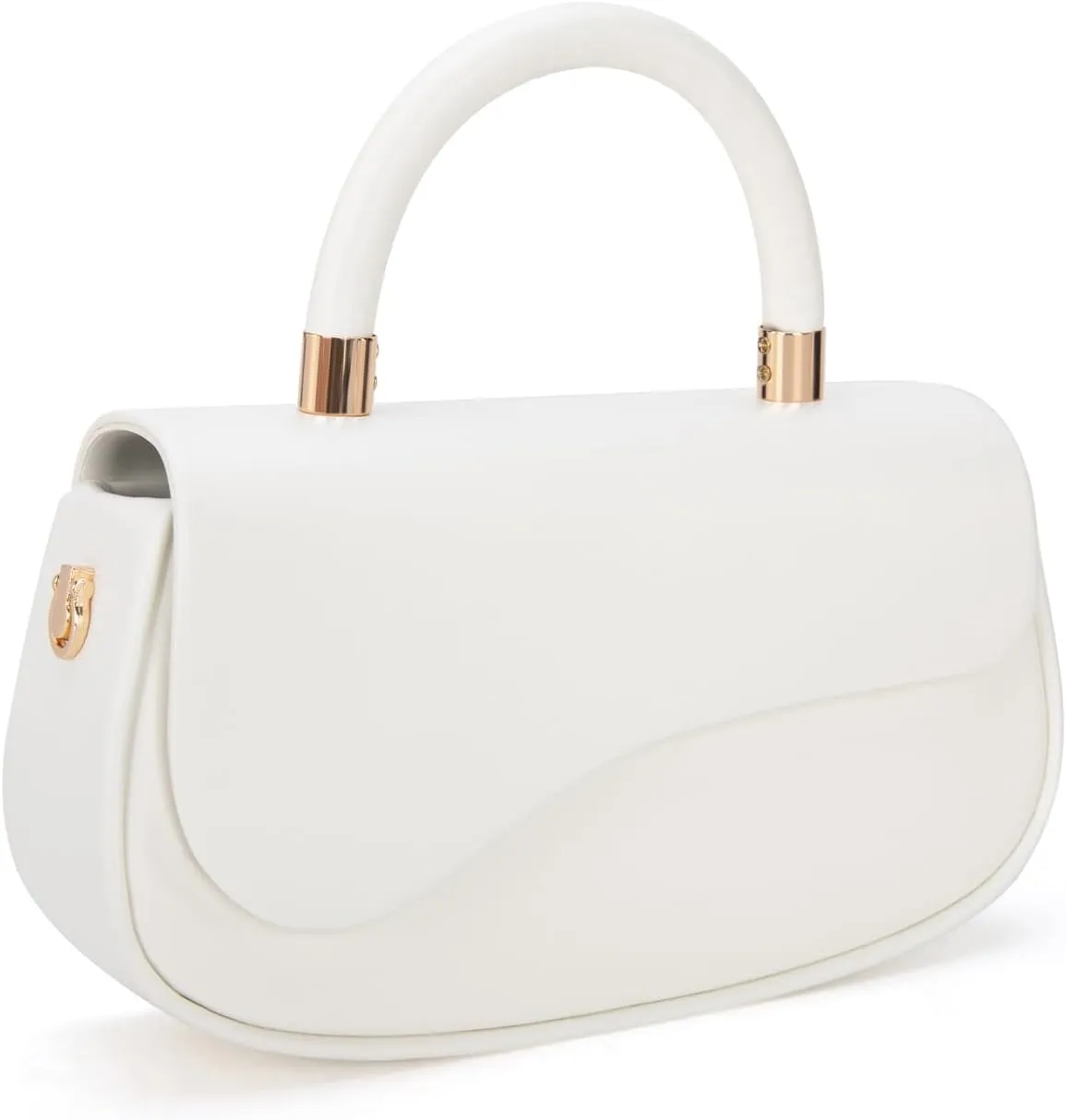 Milan Chiva Small Elegant Top Handle Purses for Women Mini Flap Cute Crossbody Purse