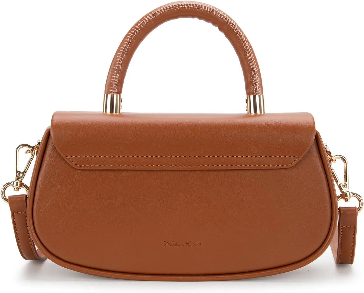 Milan Chiva Small Elegant Top Handle Purses for Women Mini Flap Cute Crossbody Purse