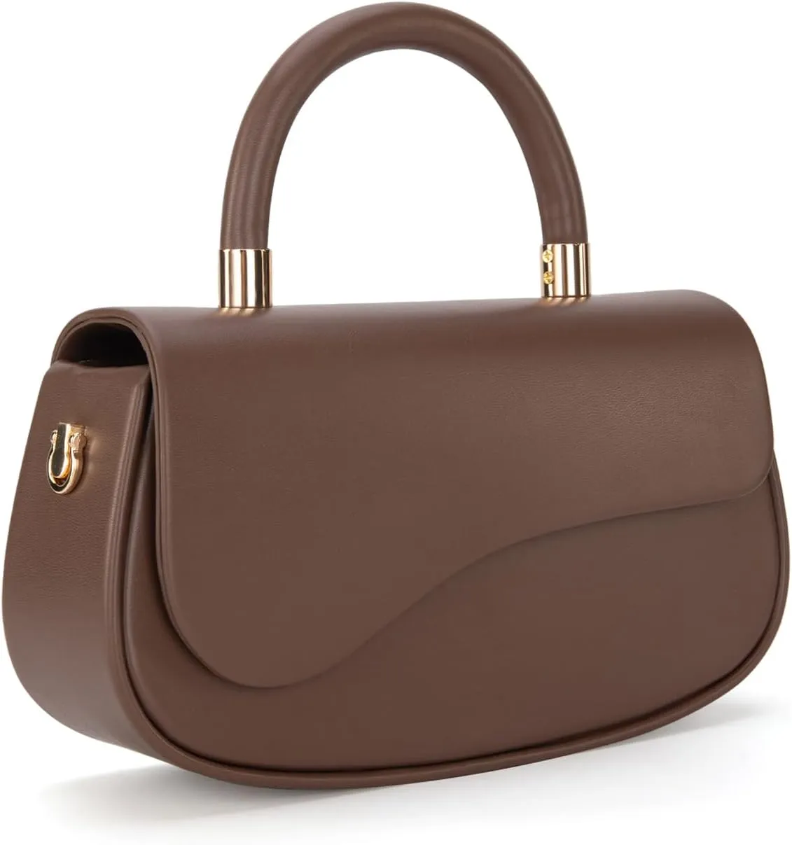 Milan Chiva Small Elegant Top Handle Purses for Women Mini Flap Cute Crossbody Purse