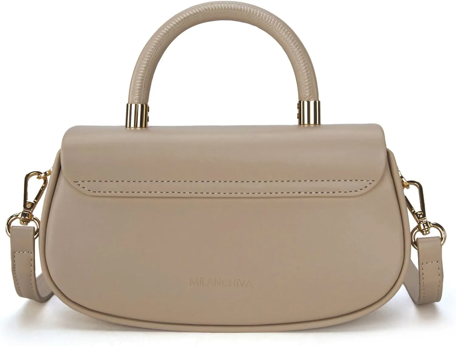Milan Chiva Small Elegant Top Handle Purses for Women Mini Flap Cute Crossbody Purse