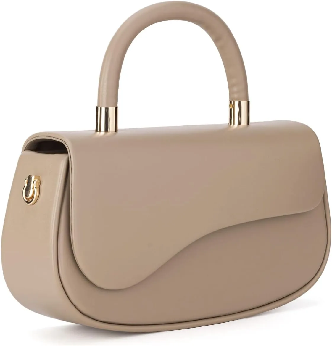 Milan Chiva Small Elegant Top Handle Purses for Women Mini Flap Cute Crossbody Purse