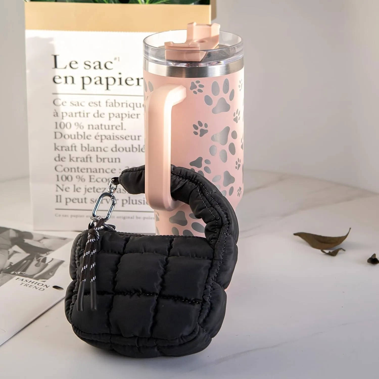 Mini Quilted Wristlet Bag for Women, Puffer Handbags,Evening Bags,Charm Lipstick Bag,Cute bag Charm for Gift