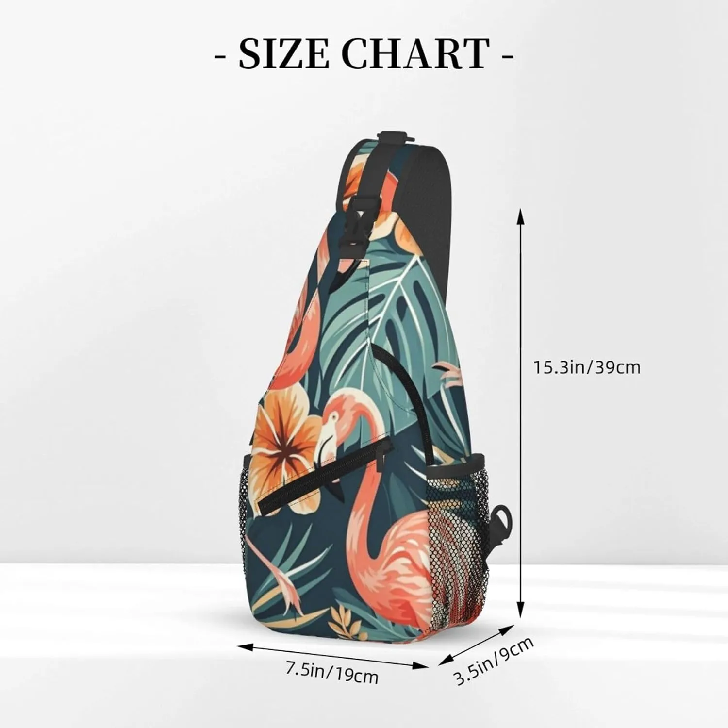 Modern Black Buffalo Sunflower Crossbody Bags Cross Chest Bag Adjustable Sling Backpack for Women Men