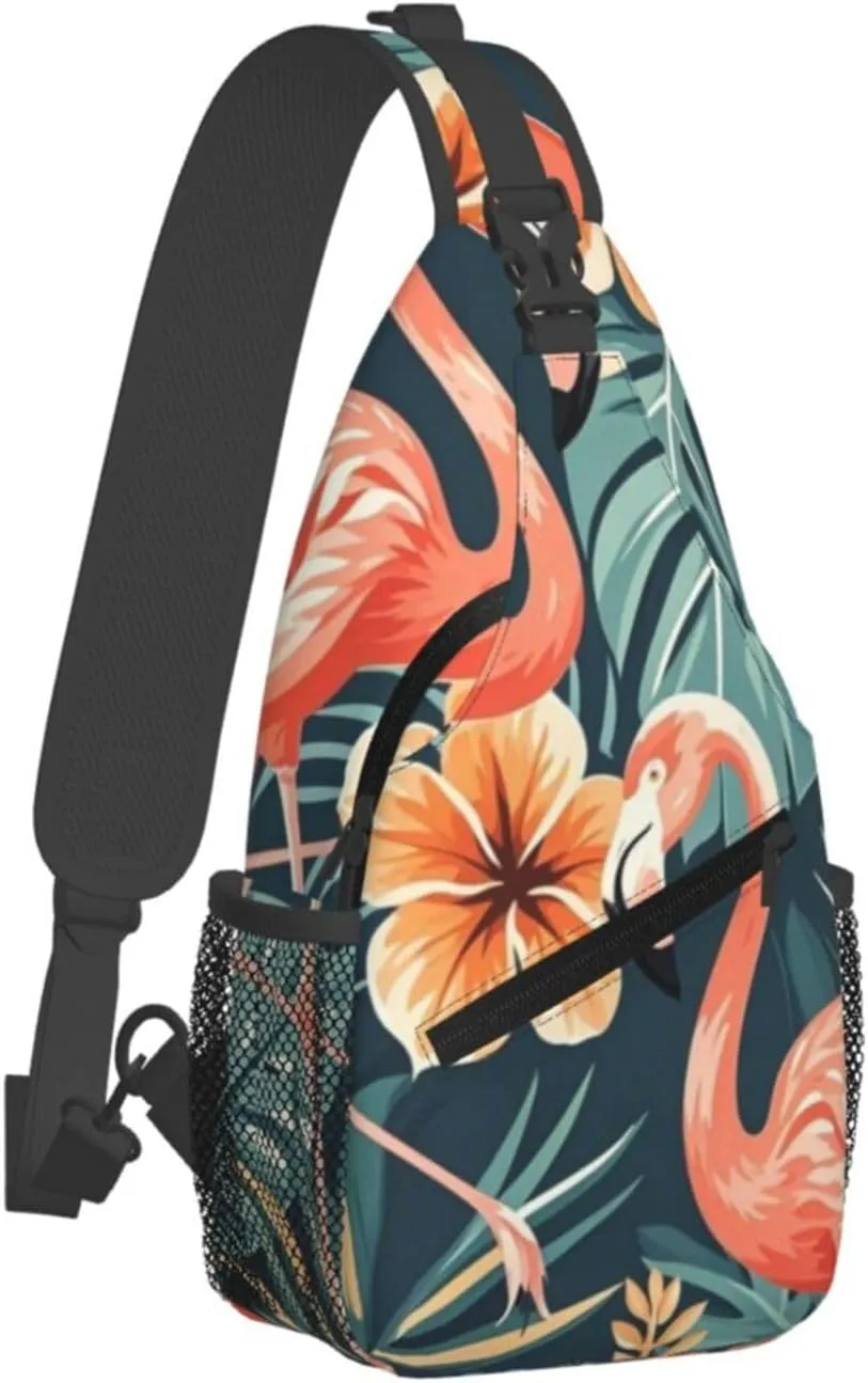 Modern Black Buffalo Sunflower Crossbody Bags Cross Chest Bag Adjustable Sling Backpack for Women Men