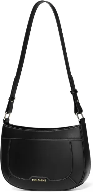 molshine Small Shoulder Bags, Quilted Crescent Handbag, Party Clutch Purse for Women Lady Model DLK0062