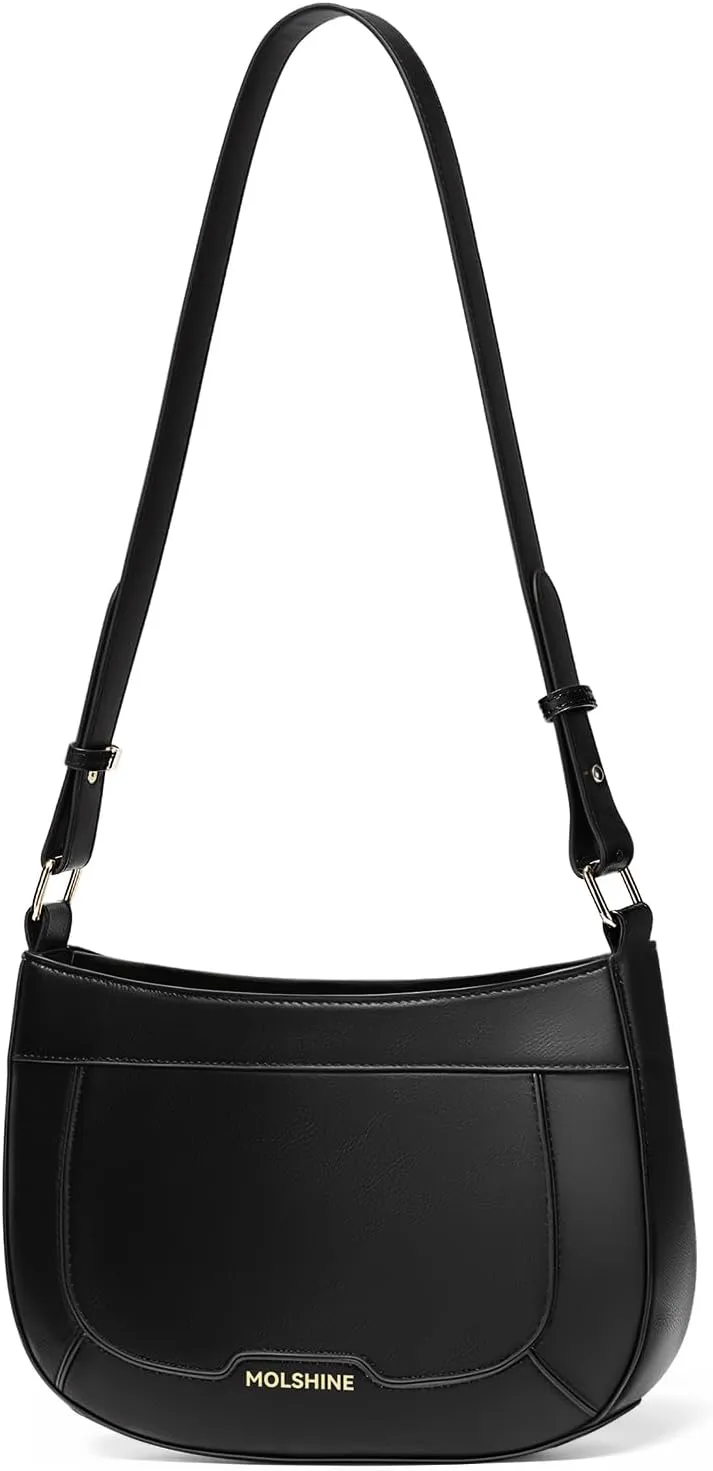 molshine Small Shoulder Bags, Quilted Crescent Handbag, Party Clutch Purse for Women Lady Model DLK0062