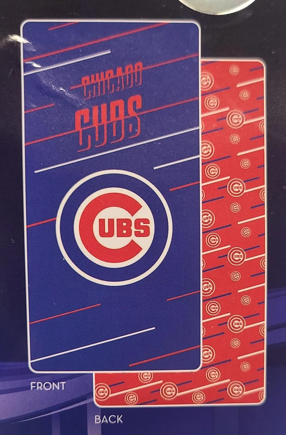 NORTHWEST MLB Splitter Double-Sided Quick Dry Microfiber Beach Towel 64" x 32" with Mesh Travel Bag (Chicago Cubs)
