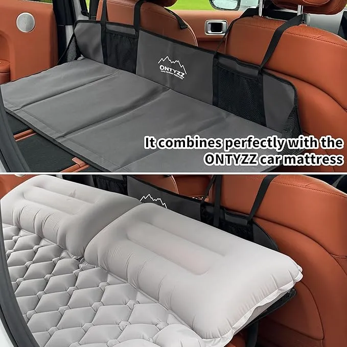 ONTYZZ Car Rear Seat Mattress Extension Plate Foldable Car Back Seat Extender Increase Trunk and Car Bed Camping Space for SUV Truck Tesla and Other Electric Cars