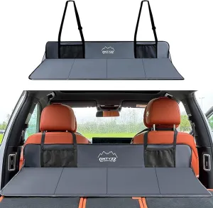ONTYZZ Car Rear Seat Mattress Extension Plate Foldable Car Back Seat Extender Increase Trunk and Car Bed Camping Space for SUV Truck Tesla and Other Electric Cars