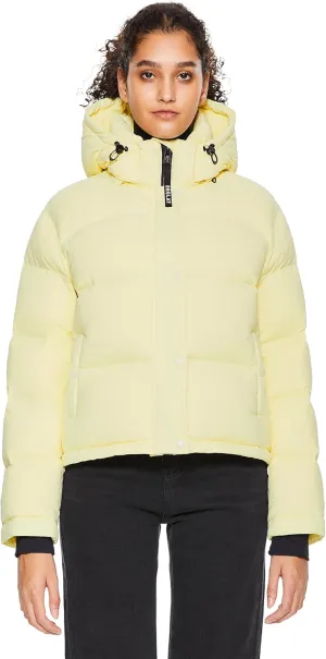Orolay Women's Cropped Puffer Jacket Short Down Coat Thickened Winter with Detachable Hood