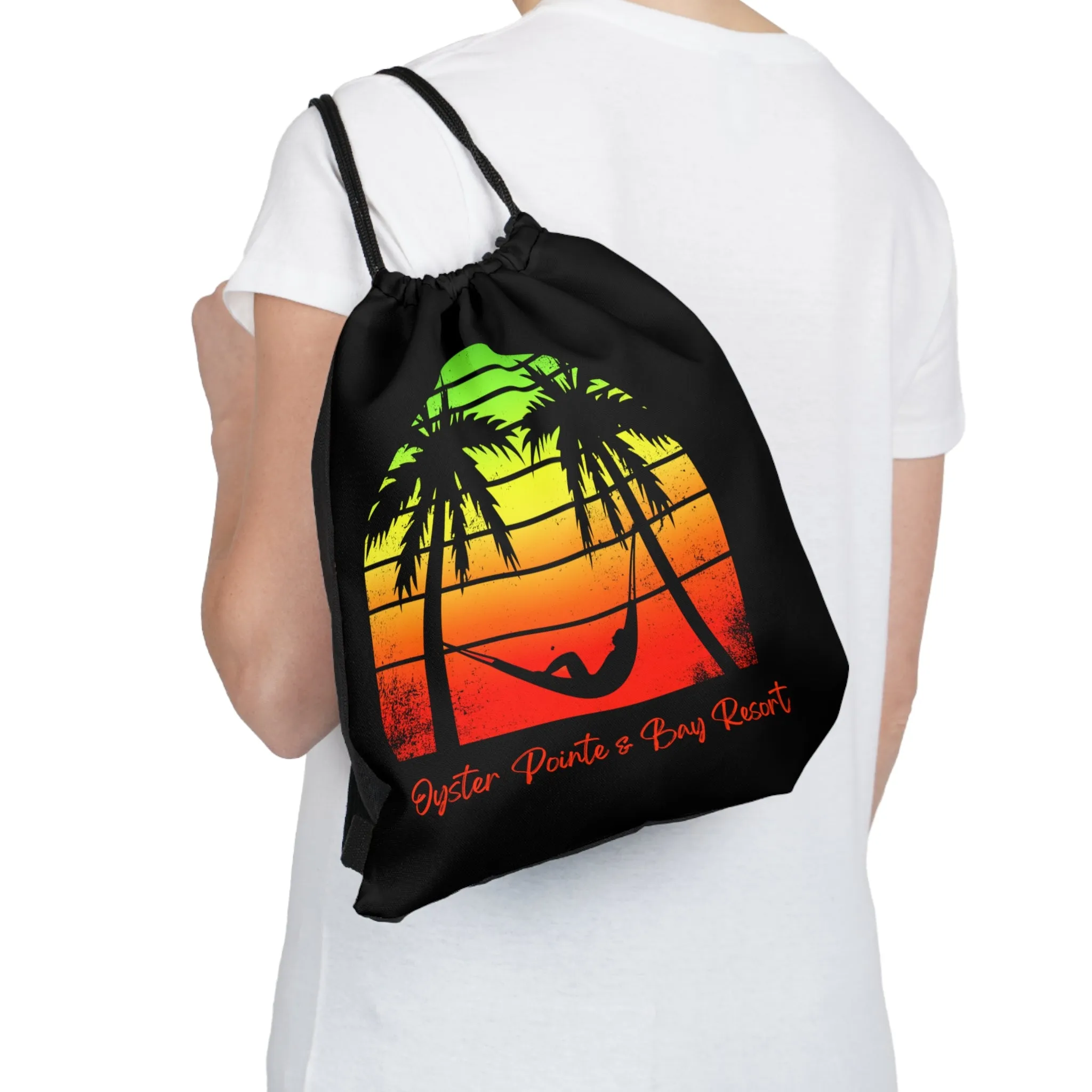 Oyster Pointe & Bay Drawstring Bag