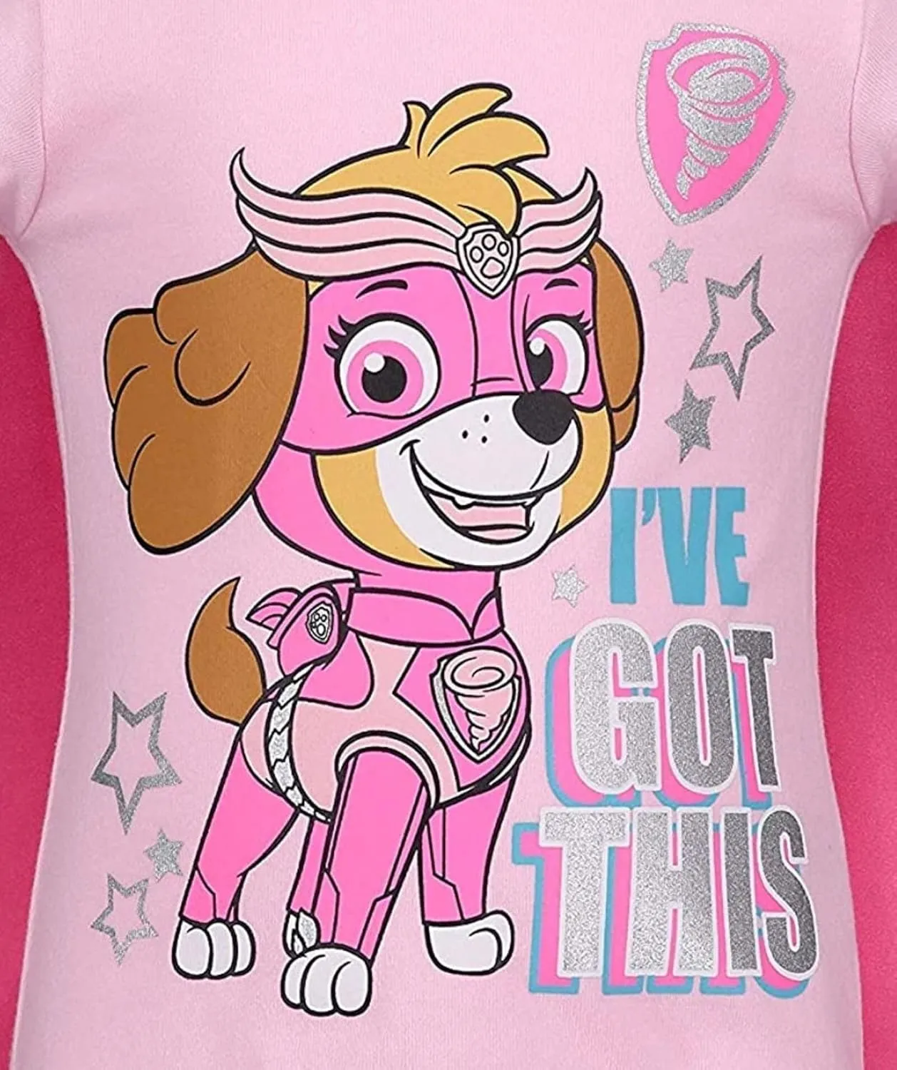 Paw Patrol Skye Girls Cosplay T-Shirt Tulle Tutu Cape and Mask 4 Piece Outfit Set Toddler to Little Kid