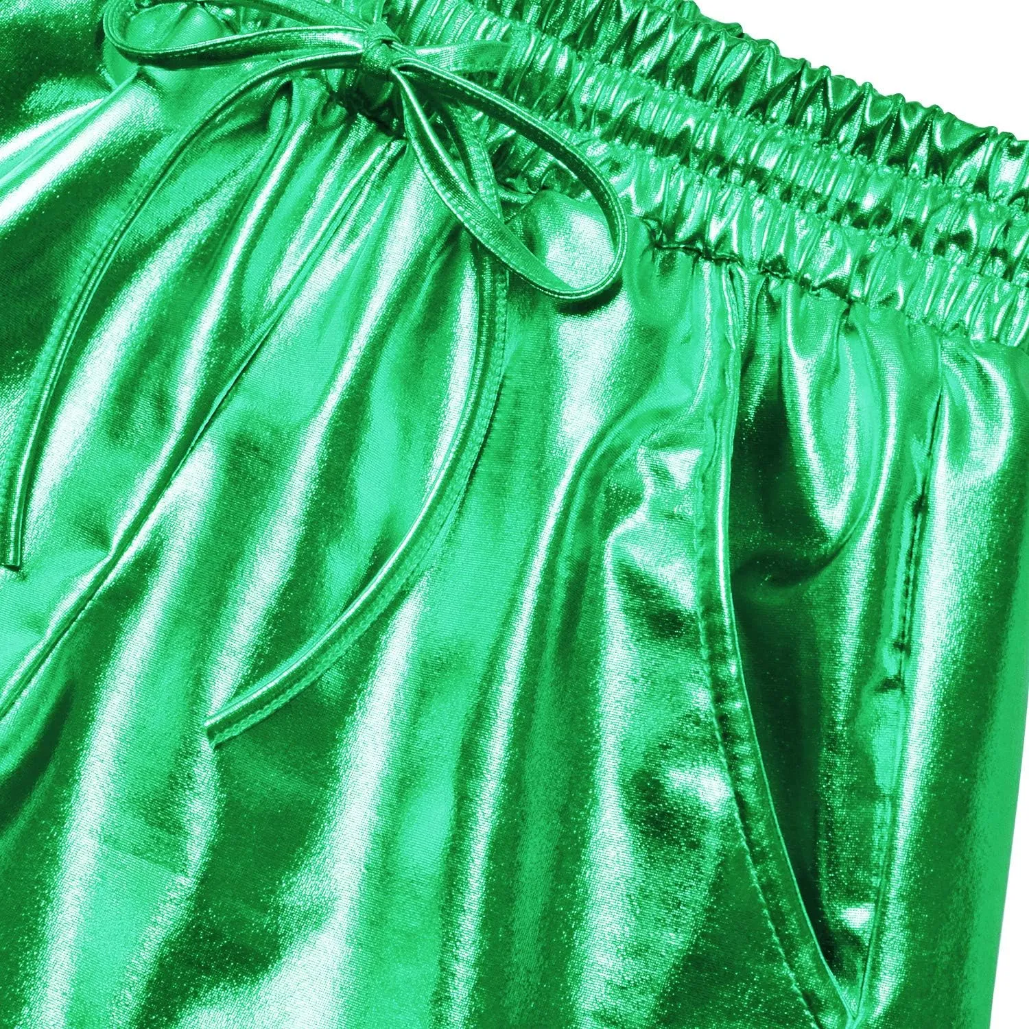 Perfashion Women's Metallic Shorts Summer Sparkly Hot Outfit Shiny Short Pants