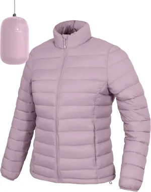 Pioneer Camp Women's Packable Puffer Jacket Winter Lightweight Quilted Coat Water-Repellent Insulated Thermal Warm Outerwear