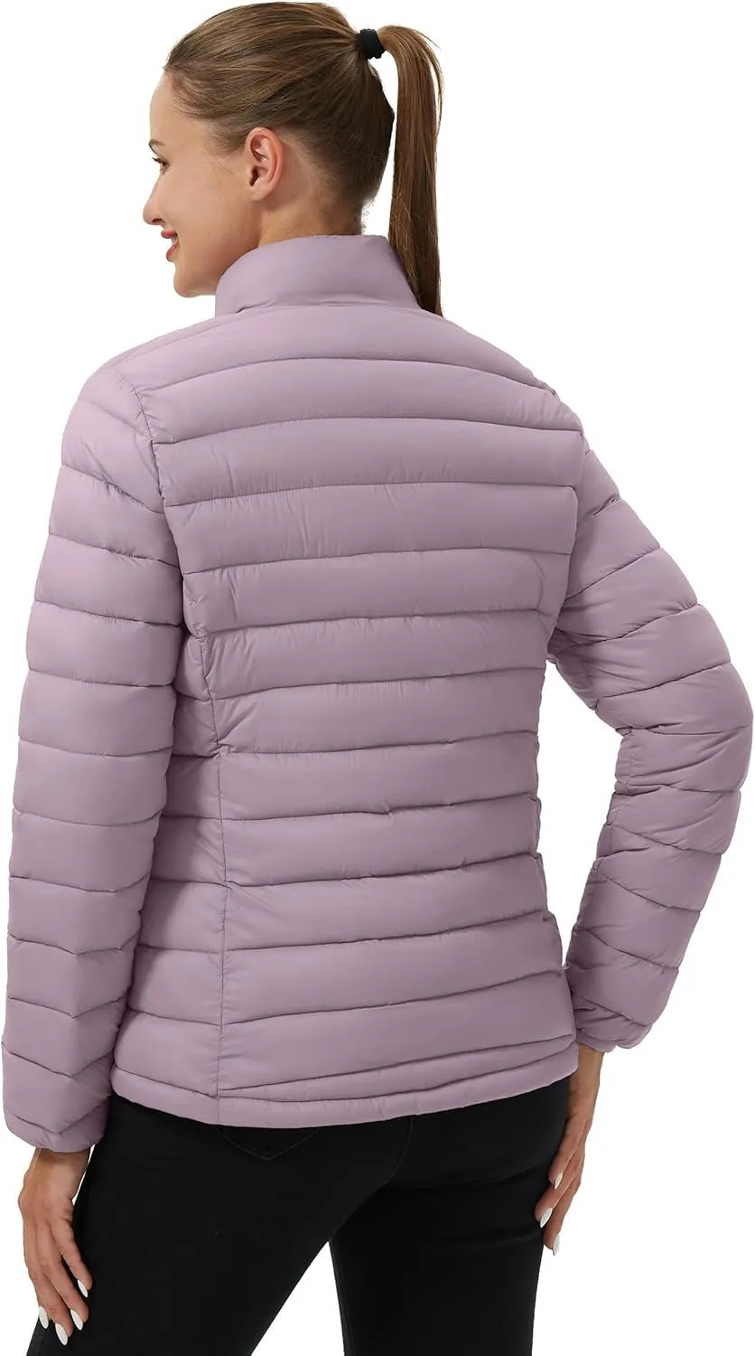 Pioneer Camp Women's Packable Puffer Jacket Winter Lightweight Quilted Coat Water-Repellent Insulated Thermal Warm Outerwear
