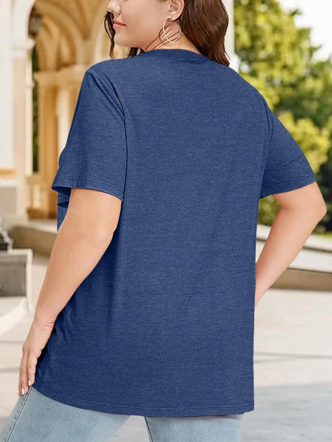 Plus Size Tshirts for Women Graphic Tees Summer Casual Tops Loose Cute Trendy Clothes Tee Shirt