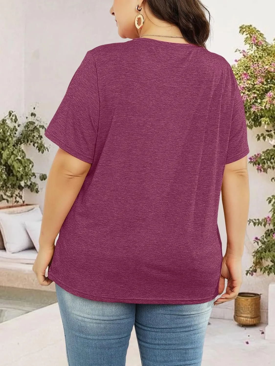 Plus Size Tshirts for Women Graphic Tees Summer Casual Tops Loose Cute Trendy Clothes Tee Shirt