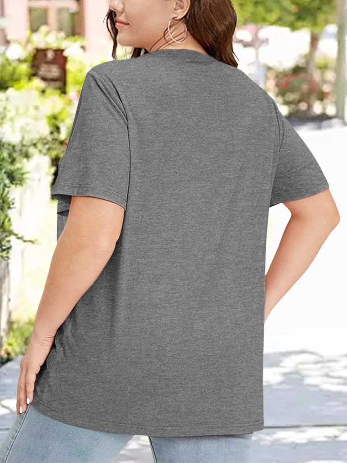 Plus Size Tshirts for Women Graphic Tees Summer Casual Tops Loose Cute Trendy Clothes Tee Shirt