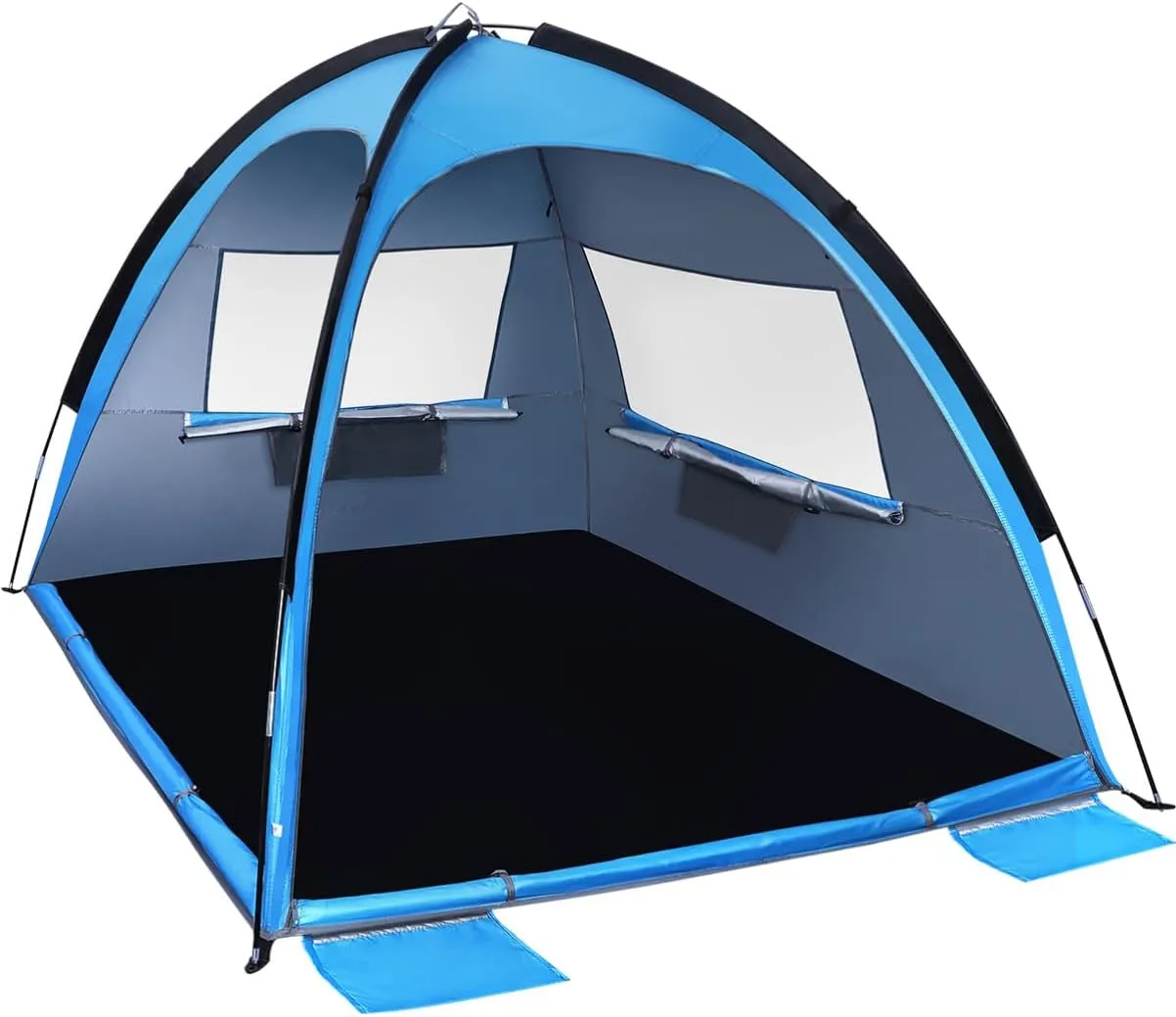 Portable Beach Tent Instant Camping Tent Family Sun Shelter Beach Shelter 200x145x130cm Lightweight and Easy to Set up