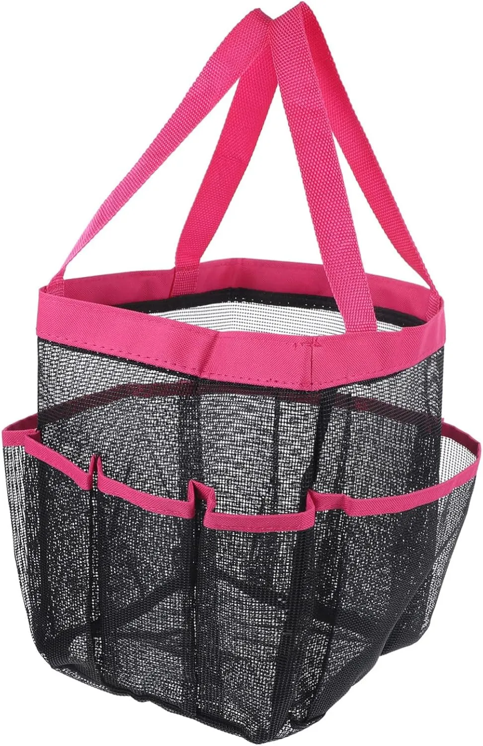Portable Mesh Shower Bag Girls Toiletry Bag Mesh Shower Tote for Beach Toy Organizer
