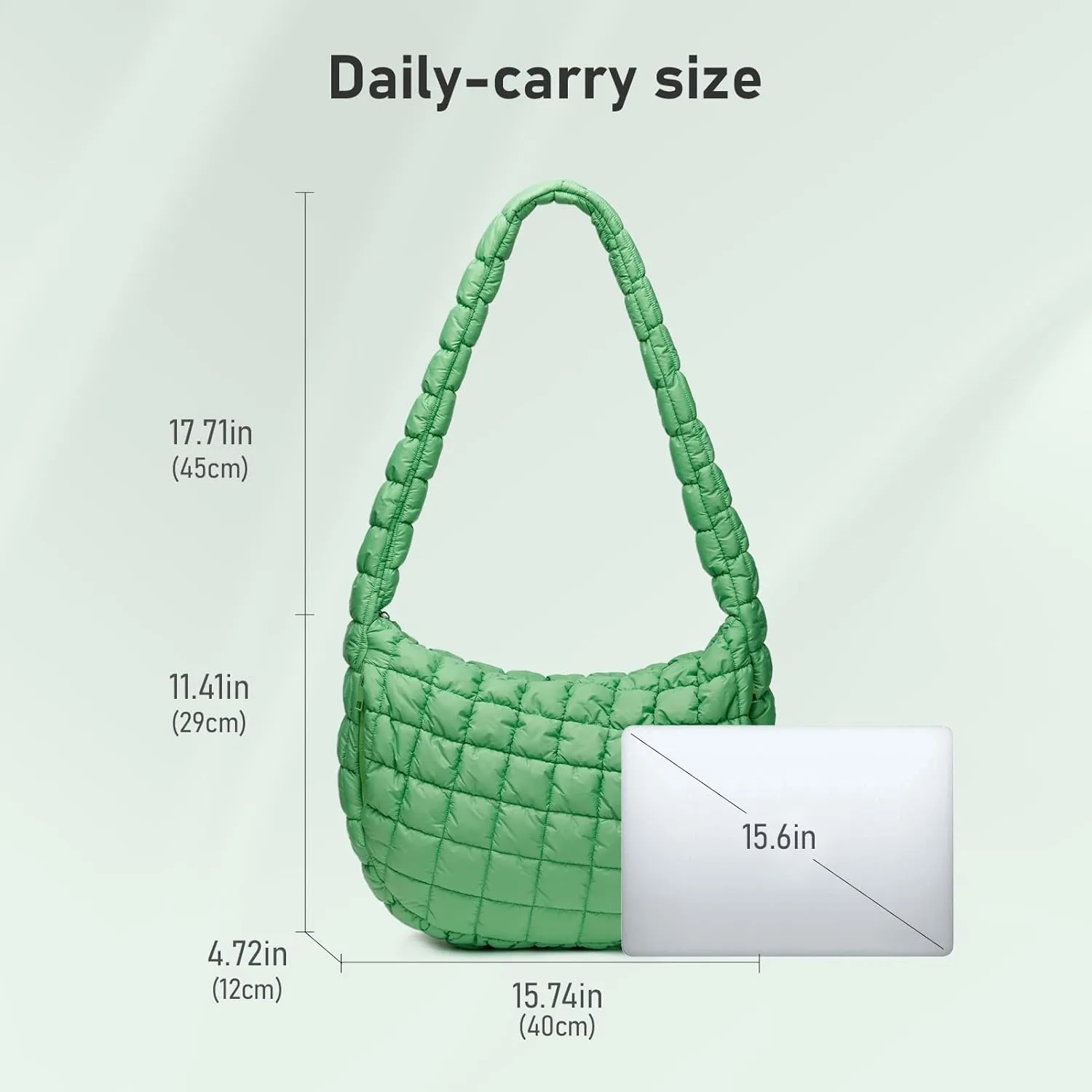 Puffer Bag for Women,Large Lightweight Quilted Tote Bag for Women Puffy Hobo Crossbody Handbags with Padding,Zip Pockets