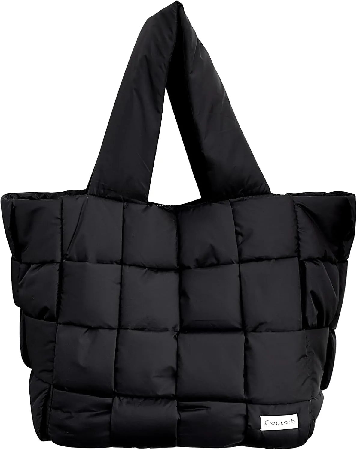 Puffer Tote Bag Quilted Tote Bags for Women Lightweight Down Handbag Large Puffy Tote Bag,Purse for Work Travel Shop