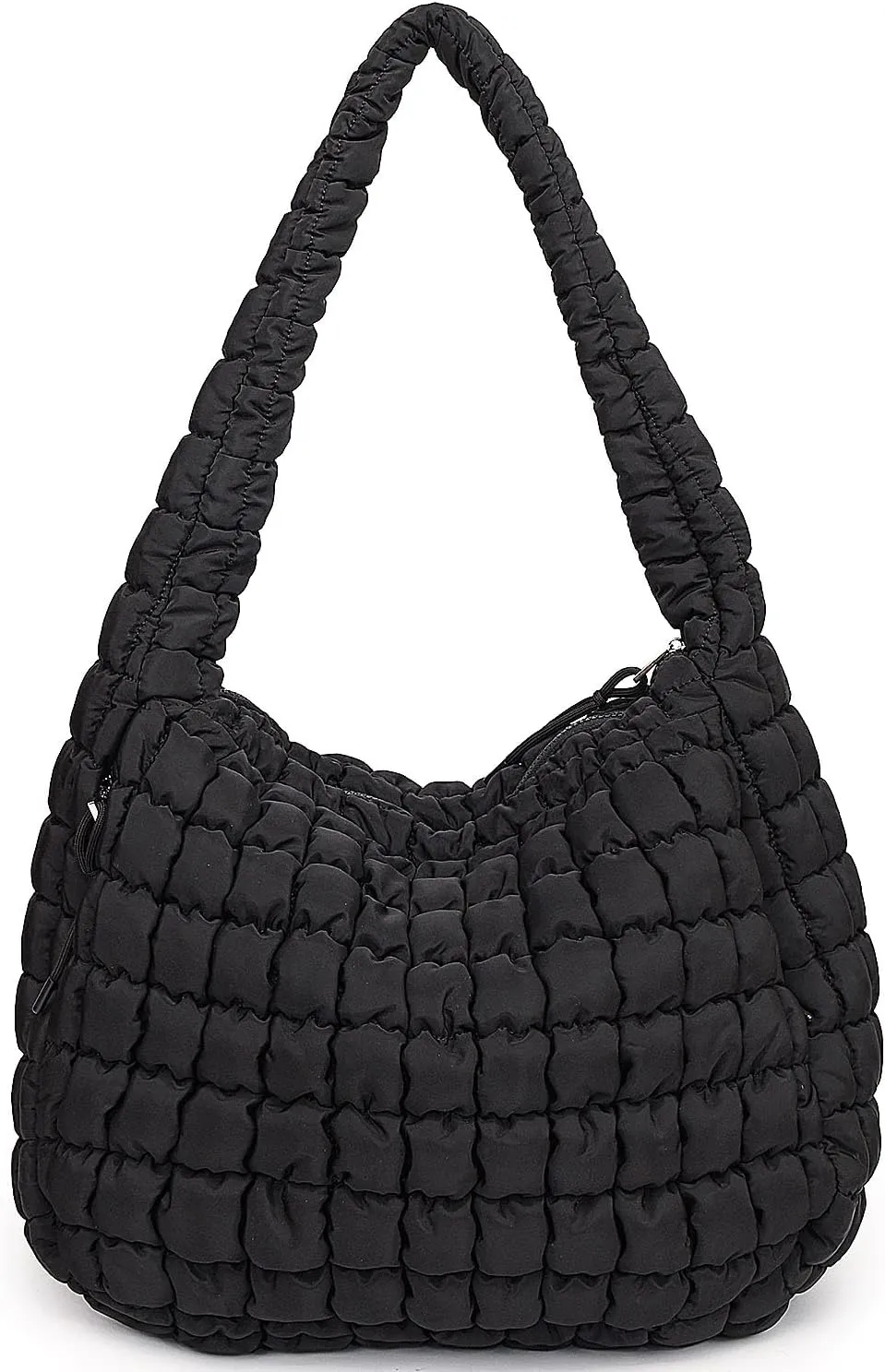 Puffer Tote, Quilted Puffer Hobo Bag, Lightweight Puffy Quilted Shoulder Bag for Work, Gym, Travel