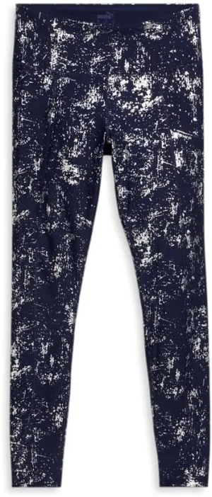 PUMA Womens Metallic Shine Athletic Leggings Training Casual - Blue - Size L