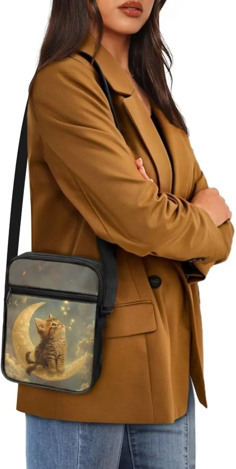 Purses for Women Crossbody Bag Small Messenger Bag with Adjustable Shoulder Strap Cute Cellphone Purse for Work