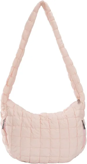 Quilted Puffer Tote Crossbody Bags for Women Bubble Puffy Purse