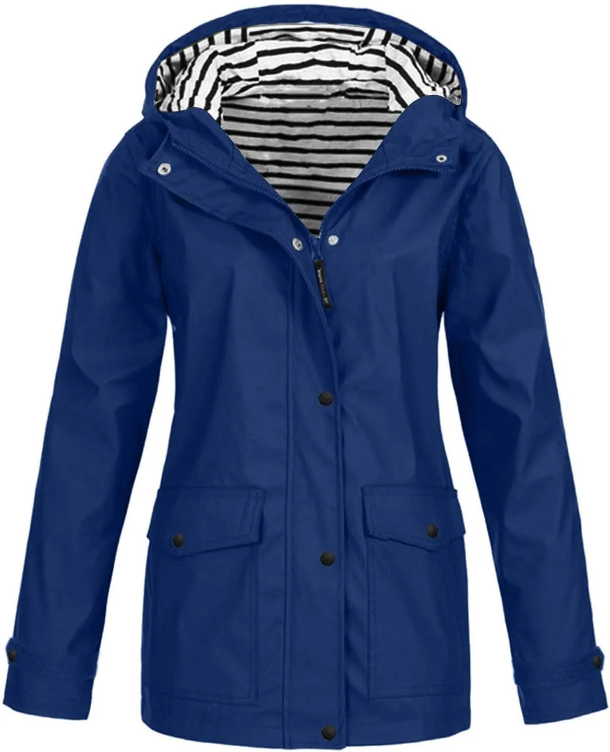 Raincoat for Women Hooded Raincoat Windproof Waterproof Active Outdoor Rain lightweight Jacket
