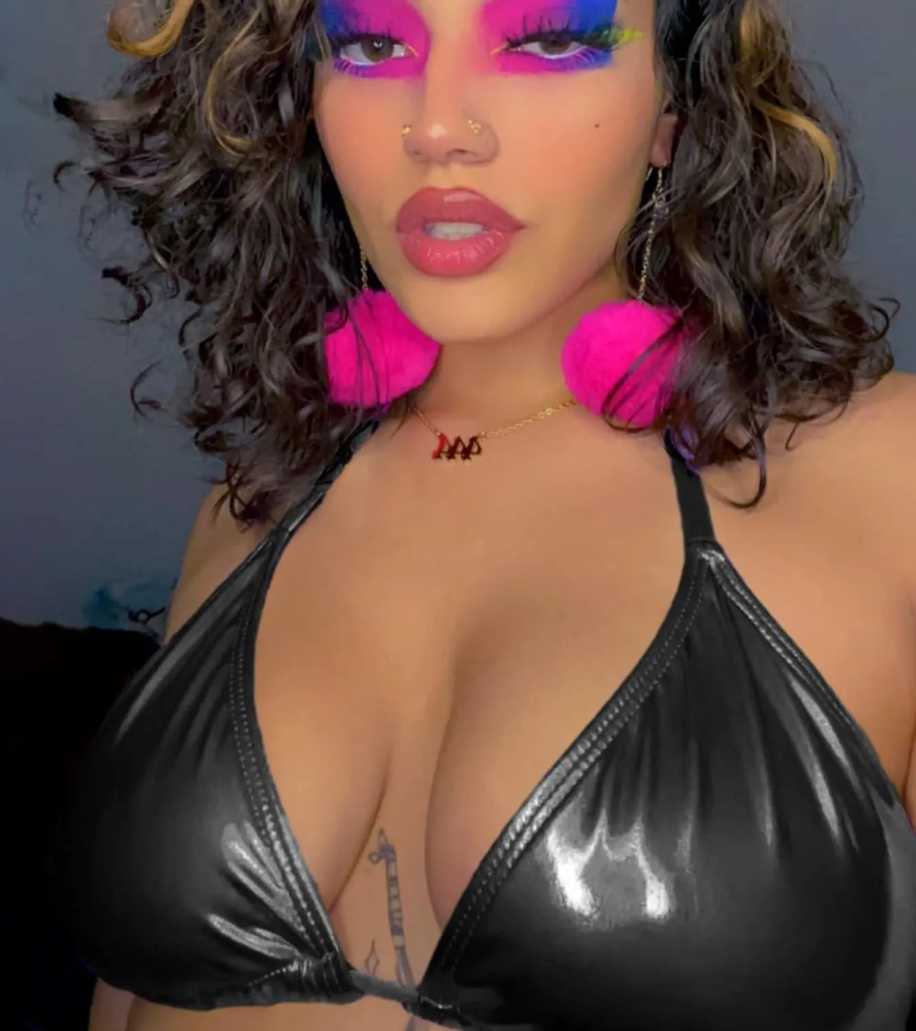 Rave Outfits for Women - EDC Sexy Music Festival Metallic Holographic Strappy Bikini Top Bottom Beach Skirt 3 pcs