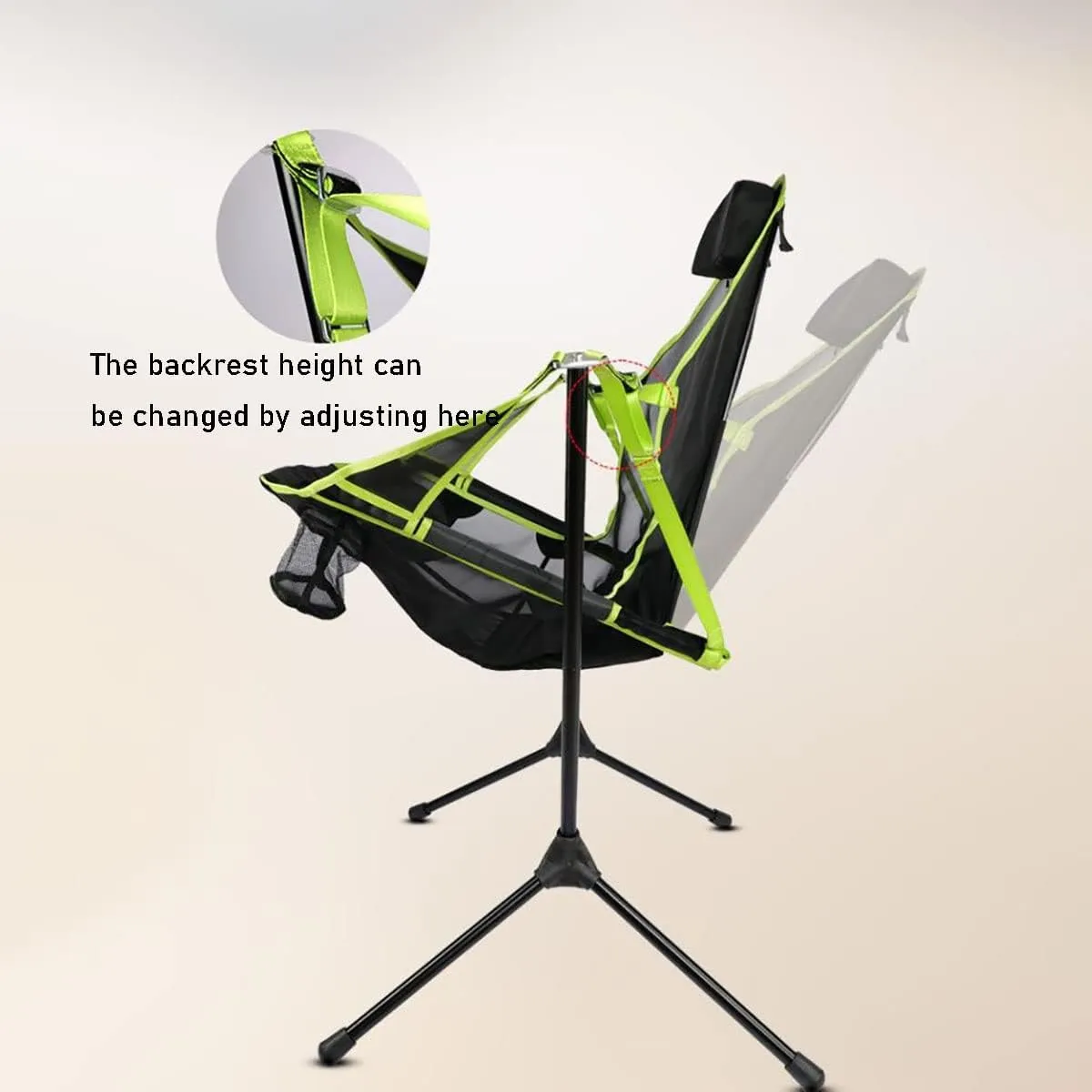 Recliner Chair,Outdoor Chair Portable Bearing 140Kg, Beach Chairs Low Lightweight Aluminum Alloy Bracket Breathable Mesh Tear Resistant for Camping, Lawn, Beach