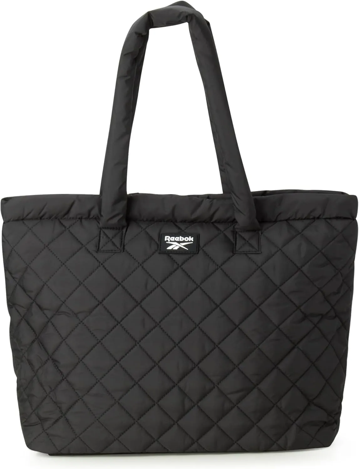 Reebok Women's Puffer Tote Bag - Lightweight Quilted Carry-All Tote Bag for Women - Casual Womens Puffy Shoulder Bags