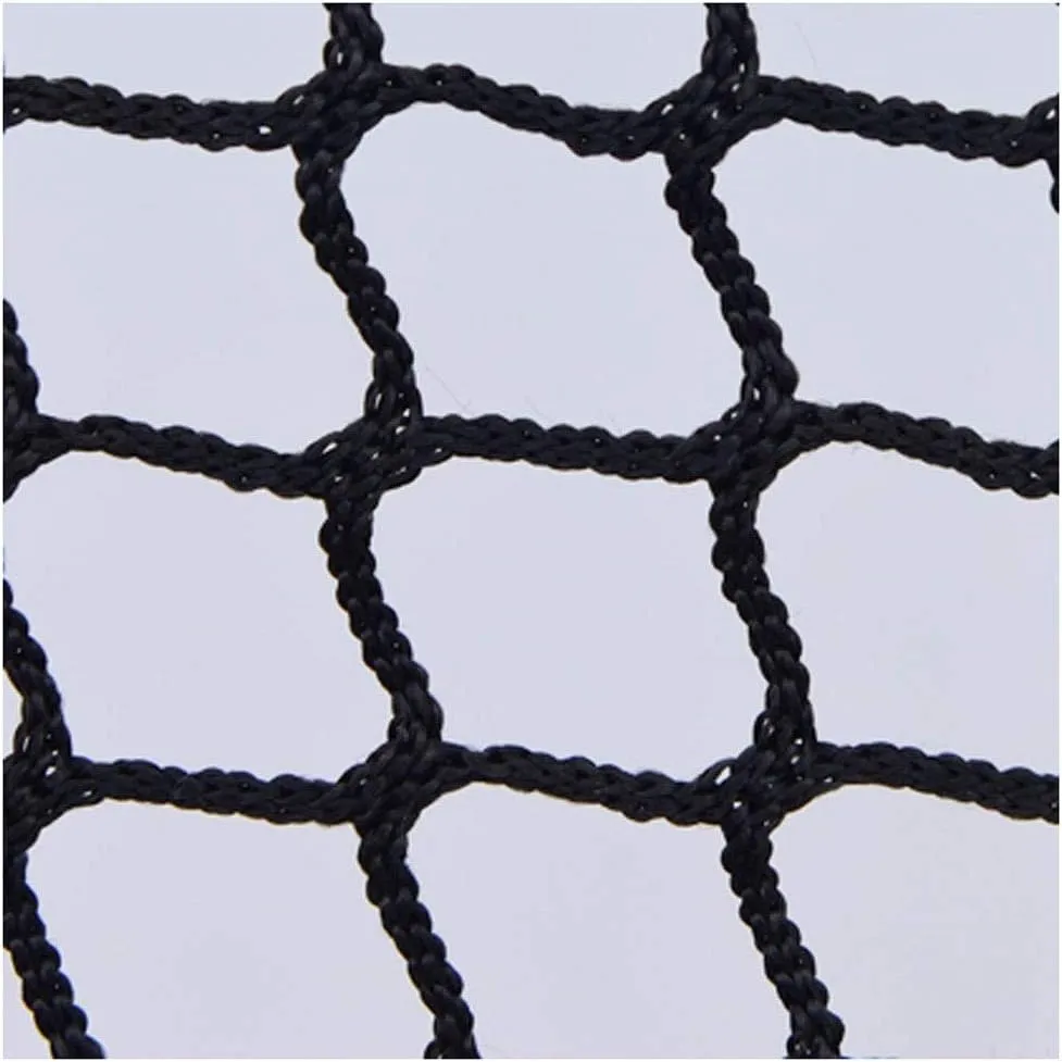 RZM Kids Stairs Balcony Netting Ball Stop Net for Football Field Basketball Court Golf Course Barrier Replacement Goal Net Protection Rope Truck Cargo Trailer (Color : Black, Size : 3×8m(10 * 26ft))