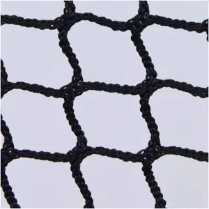 RZM Kids Stairs Balcony Netting Ball Stop Net for Football Field Basketball Court Golf Course Barrier Replacement Goal Net Protection Rope Truck Cargo Trailer (Color : Black, Size : 3×8m(10 * 26ft))