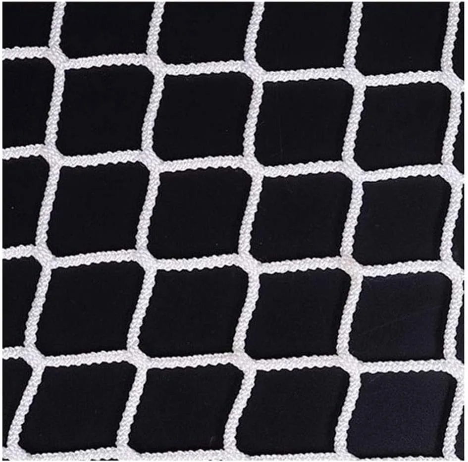 RZM Kids Stairs Balcony Netting Ball Stop Net for Football Field Basketball Court Golf Course Barrier Replacement Goal Net Protection Rope Truck Cargo Trailer (Color : White, Size : 2×6m(6.620ft))