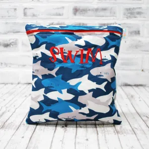 Shark Shadows Personalized Reusable Bag