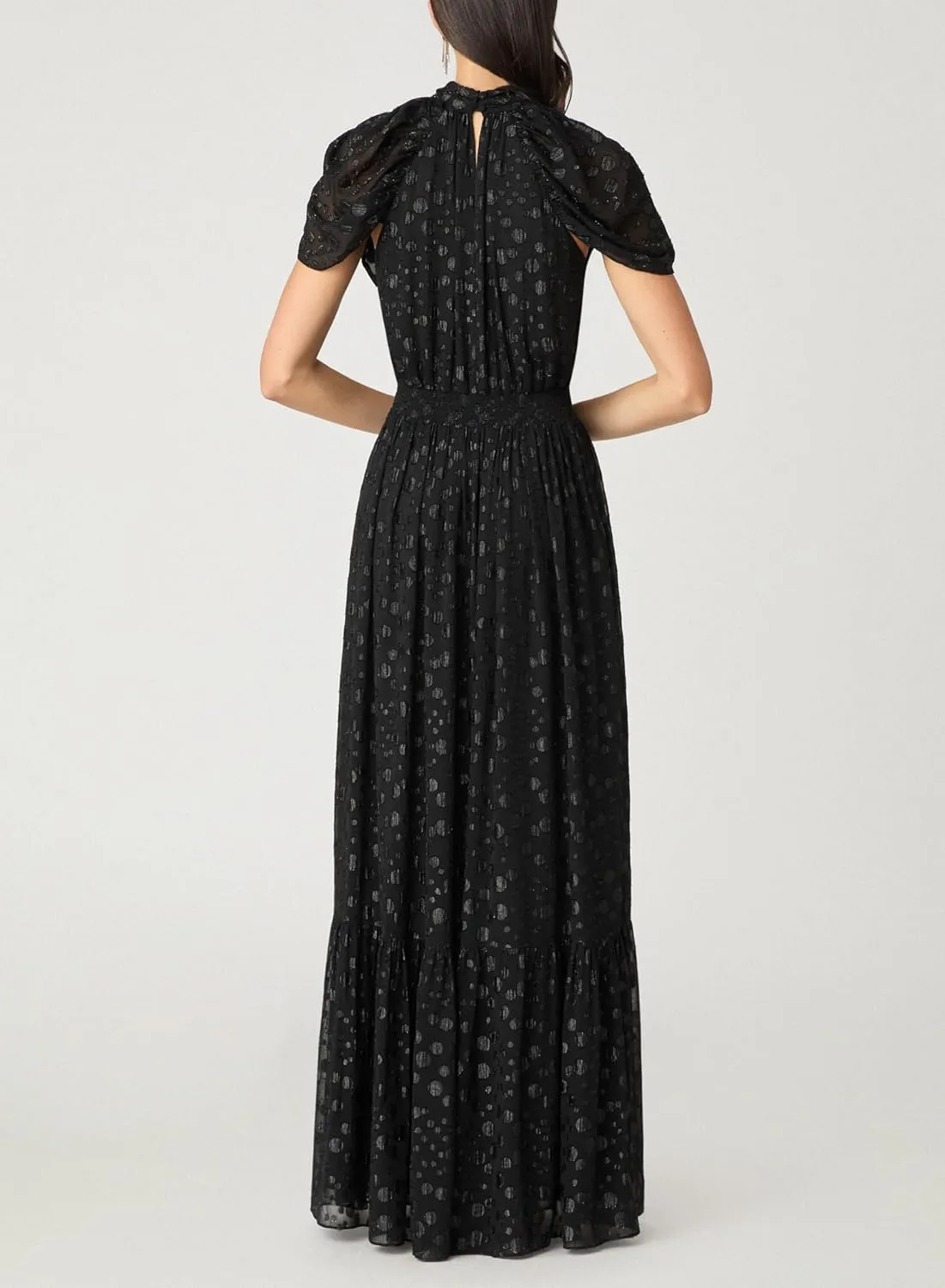 Shoshanna Women's Midnight Clip Dot Chiffon Misha Dress