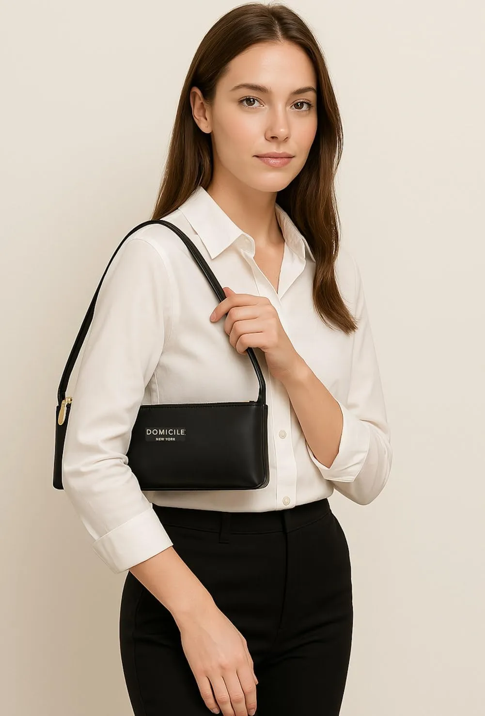 Shoulder Bag for Women, Genuine Leather Purses Small Shoulder Handbags Domicile New York