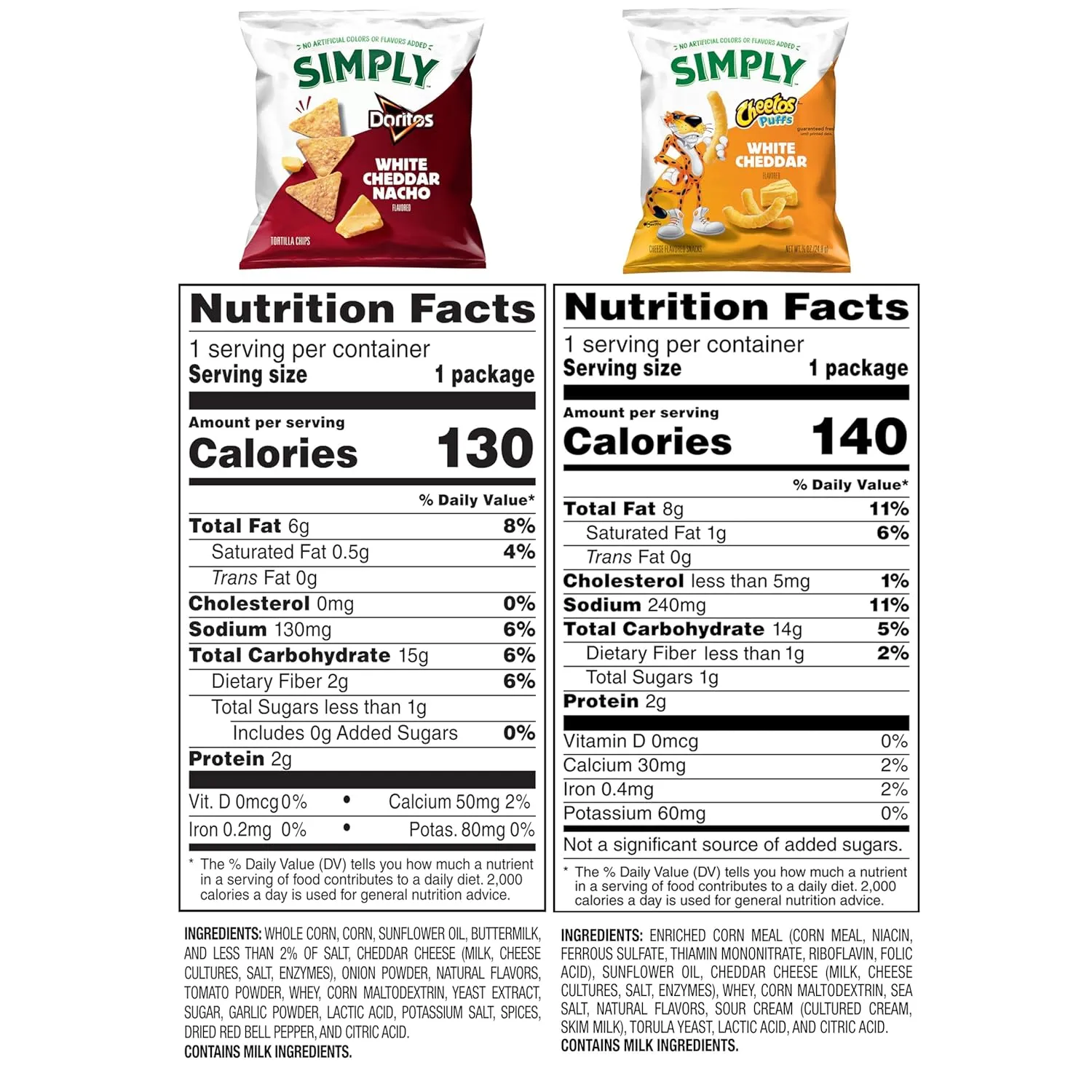 Simply, Doritos & Cheetos Mix Variety Pack, 0.875 Ounce (Pack of 36)