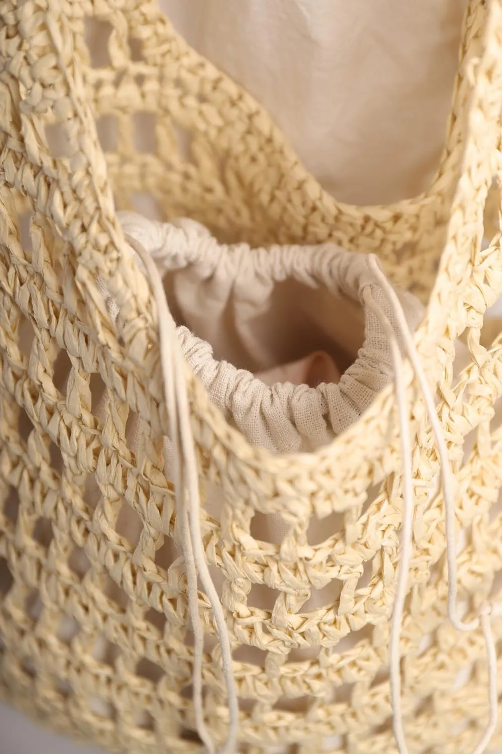 Sither Crochet Bags for Women Summer Beach Mesh Bag Plastic Handbags Knit Hollow Hobo Bag for Gift