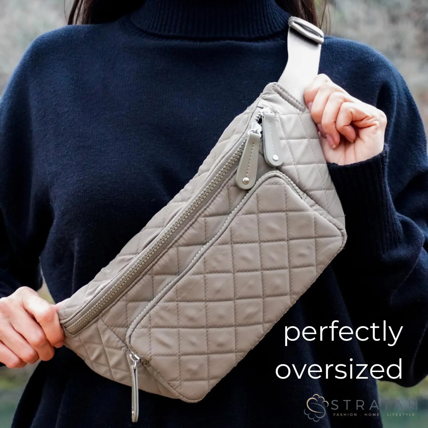 Sling Large Quilted Metro Cross-Body Bag