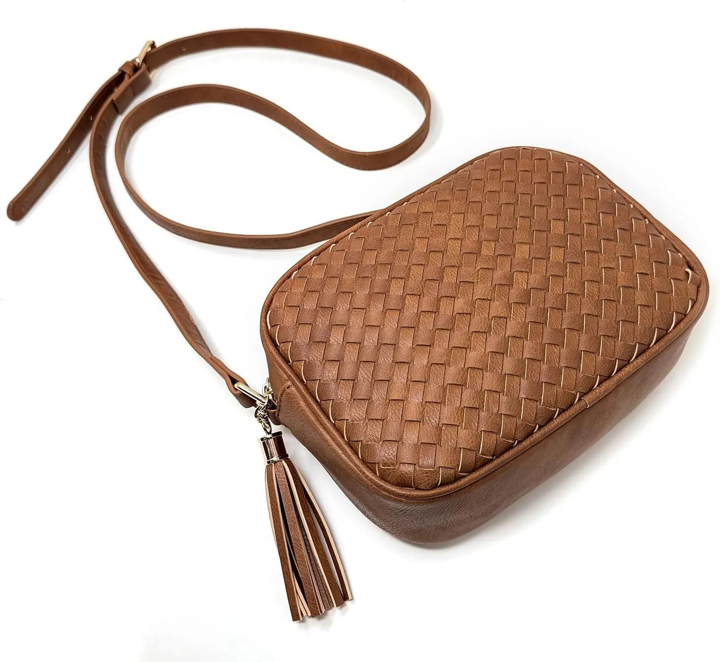 Small Crossbody Purses for Women Trendy Woven Cross Body Bag and Boho Purse,Soft Leather Handbags
