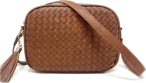 Small Crossbody Purses for Women Trendy Woven Cross Body Bag and Boho Purse,Soft Leather Handbags